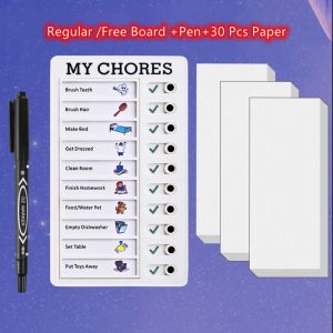 Daily Task Planning Board Portable Reusable Daily Planner Detachable Plastic Memo Checklist Boards For Child Students