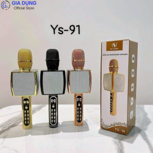 Micro Karaoke Bluetooth YS91 Không Dây kết nối loa tv điện thoại âm thanh hay pin sạc tiện lợi đa năng