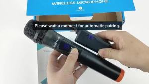 Wireless Microphone UHF Handheld Rechargeable Dynamic Microphone For Karaoke Bluetooth microphone