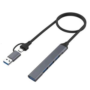 Aluminium USB C 4/7 in 1 USB C/USB Adapter Docking Station with USB2.0+USB3.0 Adapter Laptops Dock for Laptop