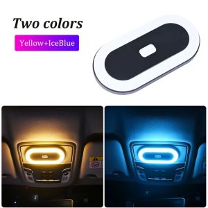 Car Interior Light USB Rechargeable Magnetic Reading Lights Lightweight Car LED Ambiance Light With Double Colors For Reading