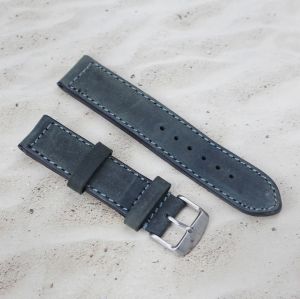 Tali strap kulit jam tangan Pria ukuran 20mm tali strap kulit sintetis