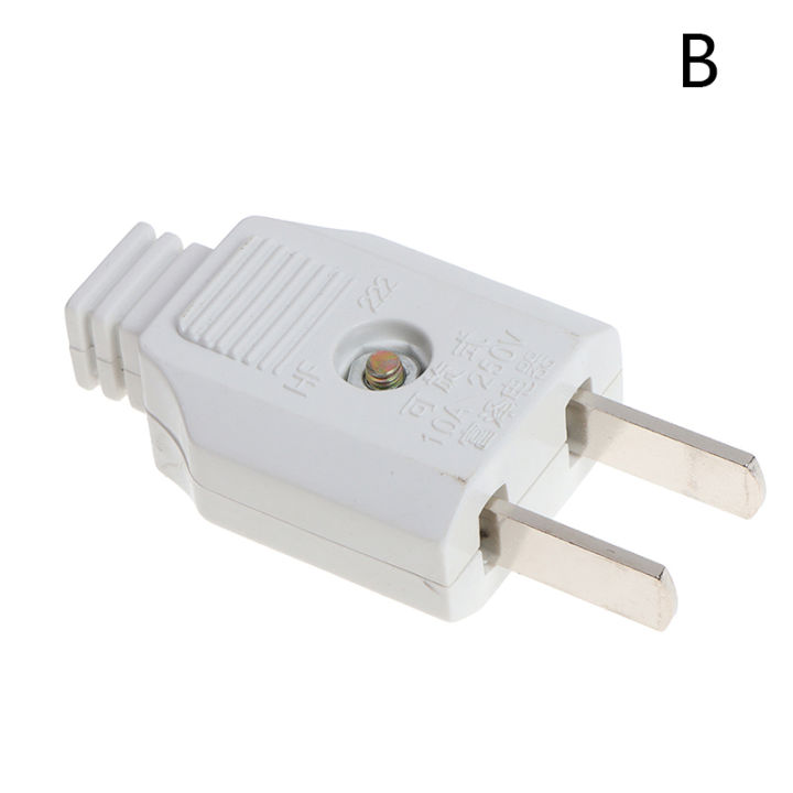Fkend US 2 Flat Pin AC Electric Power Male Plug Female Socket Outlet