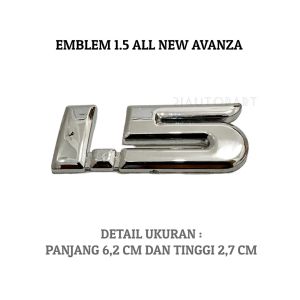 Emblem Logo 1.5 untuk Mobil All New Avanz