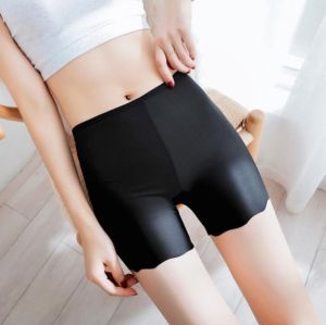 🇲🇾STOCK KL Women Teenager Lady Seamless Ice Silk Panties Ice Silk School Seamless Safety Underwear Panties Safety Short Pant