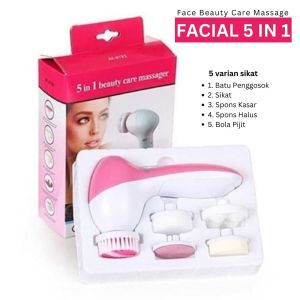 PROMO Pembersih Muka Elektrik 5in1 - Facial Brush Cleanser Electric 5 in 1 - Alat pembersih muka- Sikat pembersih muka- wajah cantik