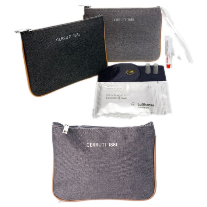 Cerruti 1881 Lufthansa's Airline Travel Bag Cosmetic Pouch Lazada