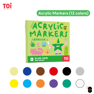 TOi เซตปากกาเมจิกสีอะคริลิก Acrylic Markers ของเล่นเสริมพัฒนาการเด็ก หัดจับปากกา สร้างจินตนาการ Educational Toys for Kids