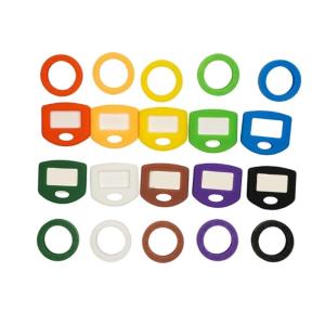 80PCS Colorful Silicone Key Covers Random Color Key Rings Set Suitable for Quick Key Recognition and Organization