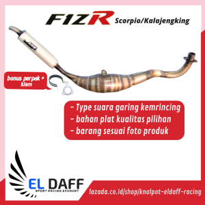 Kenalpot / Knalpot Kolong FiZR / F1ZR Model Kalajengking Scorpio Suara Ninja Garing Underbone - Silincer Alumunium AHM