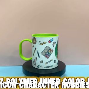 Transfer It Customizable 11oz Unbreakable Inner Color Polymer Mug Vector Icon Character Gift Ideas