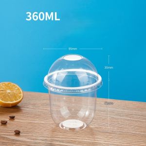 50pcs set dessert Cups with dome lids-disposable-Cups for dessert and beverages