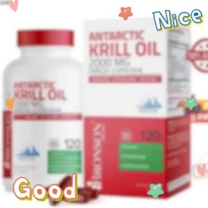 Bronson Antarctic Krill Oil 2000 mg with -3s EPA DHA Astaxanthin and Phospholipids 120 Softgels