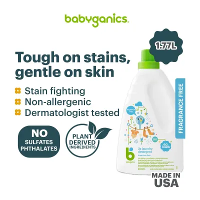 Babyganics Laundry Detergent - Fragrance Free 1.7L