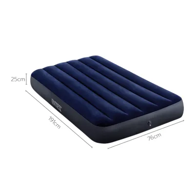Thejoyful ที่นอนเป่าลม 6ฟุต เบาะรองนอน เบาะนอน ที่นอนลม ทีนอนเป่าลม air bed ที่นอนสูบลม เตียงลม 183x203x25ซม 76ซม. 137ซม.