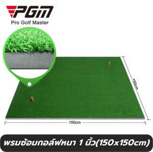 BNZ High-Quality Golf Hitting Mat 150x150cm 1" Thickness Durable Synthetic Grass Practice Mat with Built-in Shock Pad Free Repair Warranty