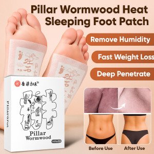 Mugwort Lotus Poria Foot Patch for Adults  Sleep Aid  Heat Relief   Care  Moisture Removal for Men and Women