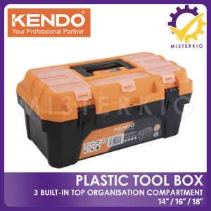 KENDO Plastic Tools Box / Fishing Box / Storage Box 14"/16"/18"