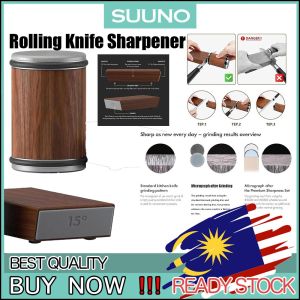Premium SUUNO Rolling Knife Sharpener Kit Straight Edge Roller Knife Sharpening with Industry Diamonds Chef