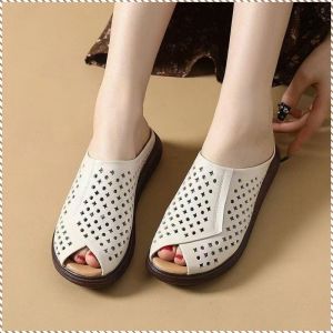 รองเท้าแตะฤดูร้อน เย็น ก้นแบน รองเท้าแตะชายหาด กันลื่น เพิ่มขึ้น อ่อนนุ่ม ชายหาดฤดูร้อน เพิ่มเอฟเฟกต์ที่ดี