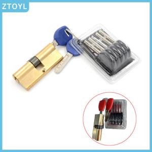 ZTOYL 75MM 37.5 37.5 Brass Key Cylinder Door Lock Barrel High Security Anti Snap Lock