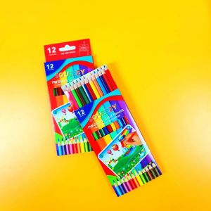 Harga Grosir ( 1 DUS / 12 PACKS ) Pensil Warna Color Pencil (12 warna) PW-SQ12L