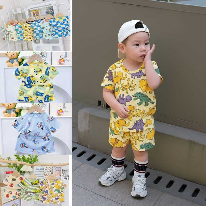 Baby%20Boy%20&%20GIRL%20%20Clothes%20Sets%20baju%20baby%20comel%20Suits%20Summer%20Baby%20Toddler%20Sleeveless%20T-shirt%20Kids%20Shorts%207kg%20-%2018kg%20-%20Image%202