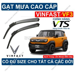 Gạt Mưa Kính Lái Vinfast VF3 Cặp Gạt Mưa Kính Lái Cho Các Dòng Xe Vinfast VF3 Có Đủ Size Cho Các Đời Xe Vinfast VF3