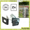 T Rex DIY Fencing V Clip Bracket - Stainless Steel 304 | Zinc Plated / Fence U Clip Bracket. 