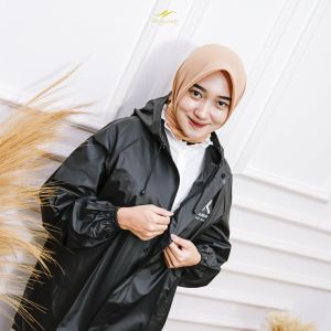 Jas Hujan Wanita Setelan Baju Dan Rok Original Volkrain (Ukuran Dewasa) Bahan Tebal Anti Rembes