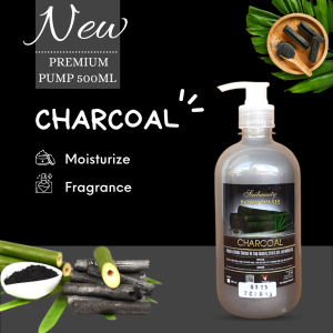 CHARCOAL PUMP 500ML SAIBEAUTY Sabun Mandi BATH FOAM BODY WASH Busa Mandi PUMP 500ML (BPOM)