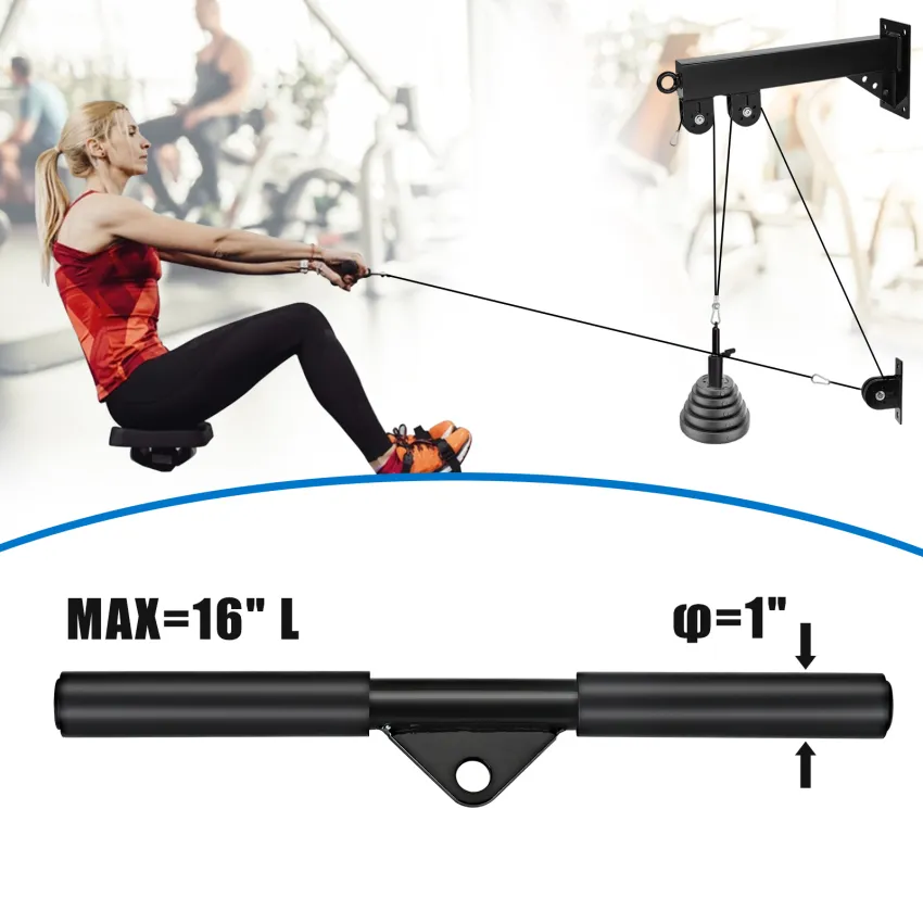 Impact Cardio Pulley System Gym Exercise Equipment – Workout Equipment for  Home Workouts – Includes Ceiling Mount Bracket, Cable Machine Accessories –  Portable …