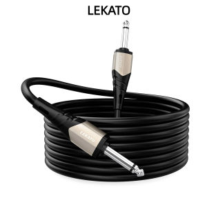 LEKATO Guitar Cable 3M/10Ft Noiseless Electric Guitar Cable Amp Cord Universal Instrument Cable Guitar Cord
