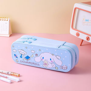 Sanrio Cute Kuromi Pencil Case Multi-layer Large Capacity School Equipment for Kids Girl