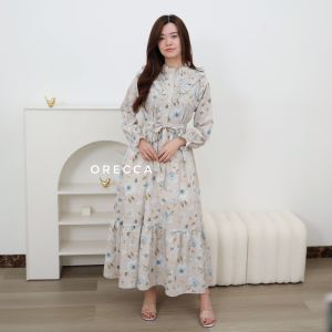 ORECCA- Zolla Maxi Dress Bunga Wanita Lebaran