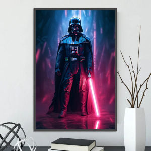 Star Wars Self-Adhesive Poster Darth Vader Movie Figurines Home Decoration Wall Painting Bedroom Decor Wallpaper