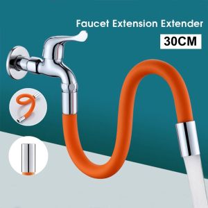 30 / 50 CM SELANG FLEXIBLE OREN EKSENSI KERAN AIR UNIVERSAL KRAN 1/2 INCH 360 DERAJAT BAHAN SILIKON
