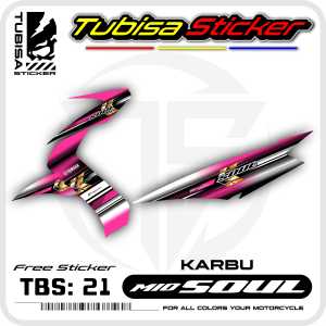 Sticker Striping Mio Soul Lama - Stiker Striping Variasi Motor Mio Soul Lama. TBS.21