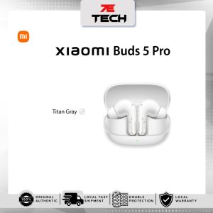 Xiaomi Buds 5 Pro I Dual-amplifier coaxial triple drivers for precise sound I Up to 55dB active noise cancellation