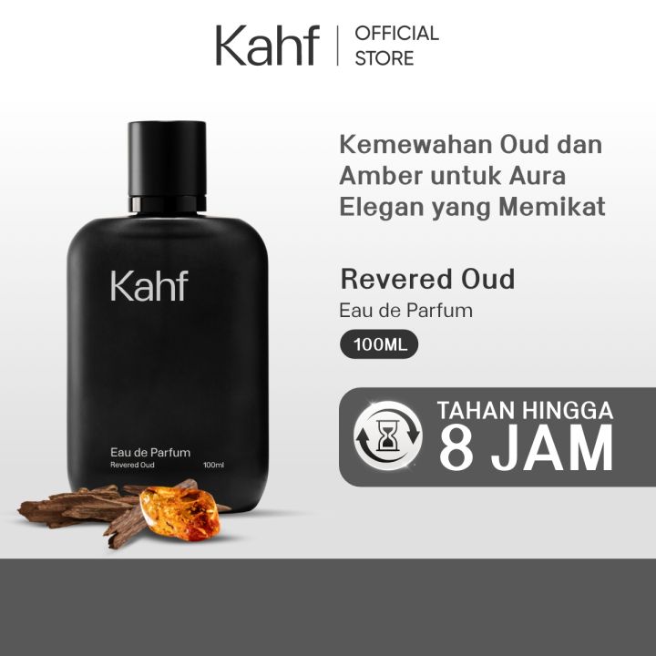 Kahf Eau de Parfum Revered Oud 100 ml - Parfum Pria Wangi Tahan Lama