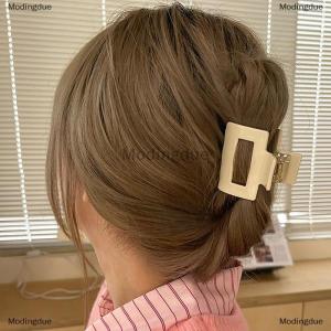 [COD] Modingdue Fashion Acrylic Hair Claws Square Acrylic Hair Clip For Women Girls Multiple Color Hairpins Ponytail Hair Clip Hair Accessories