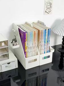 Multifunctional A4 File organizer desk organizer book stand student document organizer with pen holder and storage