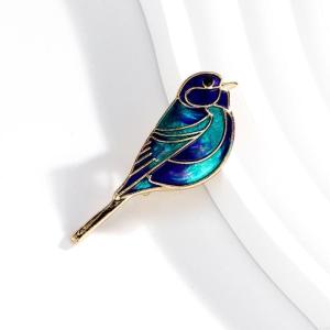 Fashionable Bird Shaped Brooch Lightweight 6g Jewelry Accessory Secure Safety Pin Clasp For Gifts Or Parties F3MD