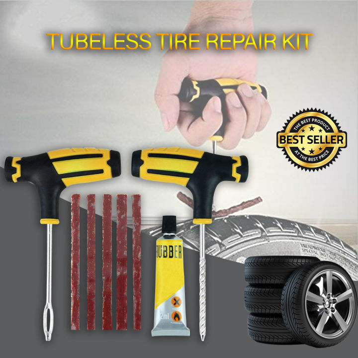 Tubeless Repair Best Tire Plug Repair Kit Car Bike Auto Tubeless