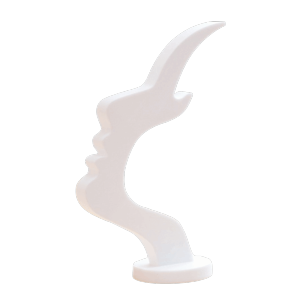 SVSAKZ168 Abstract Face Shaped Side-Face Shaped Eyeglass Holder Creative Artistic Curved Design Desk Decor Safe Lightweight Eyewear Display Rack Nightstand Decor