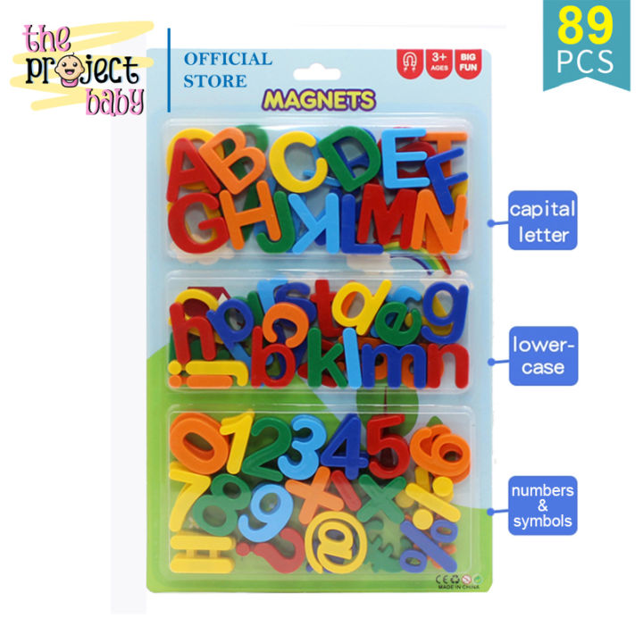 89pcs ABC 123 Magnetic Letters Alphabet Numbers Math Symbols Ref