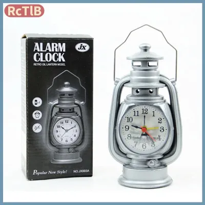 RcTlB 1PC Retro น้ำมันก๊าดนาฬิกาปลุกวินเทจนาฬิกาปลุกโต๊ะนาฬิกาสำหรับบ้าน