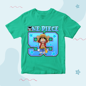 Baju Kaos Anak Laki Laki Karakter Angka 59 Monkey D Luffy - Kaos One Piece Anak Umur 1 - 10 Tahun