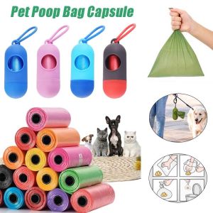 YOUYITIAOYU Pet Poop Bag Colored Plastic Disposable Waterproof Portable Garbage Bag Travel Outdoor Pet Clean Bag