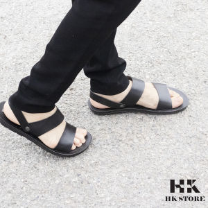 DÉP SANDAL NAM DA BÒ 2 QUAI🔴 HK STORE 🔴 hàng chính hãng da bò nguyên miếng cực đẹp - có bảo hành đầy đủ.